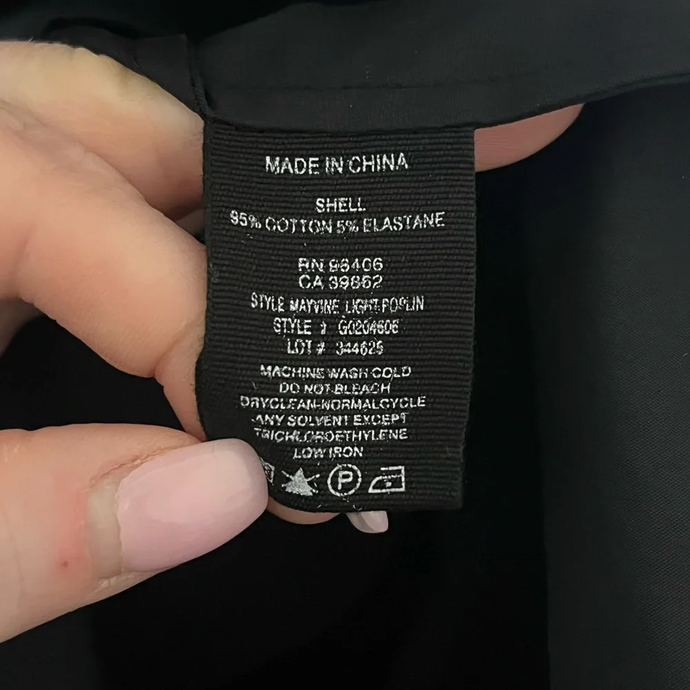 Theory Mayvine Cotton Poplin Button down Utility Dress Black Size 6 - Picture 8 of 9